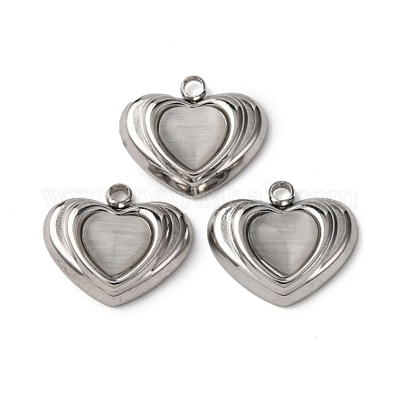 Подвески из нержавеющей стали 304 «кошачий глаз» STAS-P406-05P-1