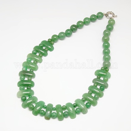 Colliers de perles en pierres gemmes naturelles X-NJEW-P071-10-1