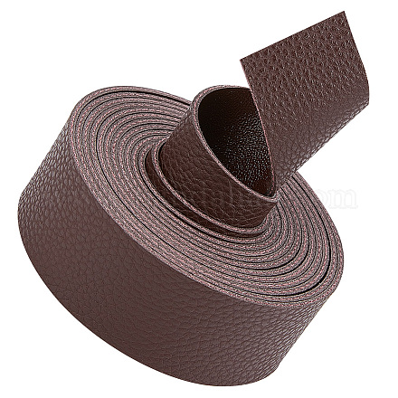 Cinturino piatto in similpelle con motivo litchi a faccia singola da 2 m LC-WH0010-02A-02-1