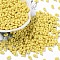 Opaque Acrylic Beads, Peanut, Yellow, 6.5x4x3mm, Hole: 1.4mm, about 5340pcs/270g