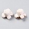 Resin Beads, Imitation Food, Popcorn Toy, Seashell Color, 15x20.5x17.5mm, Hole: 2mm