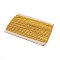 Polyester Rolls Ribbon, Clothing Ornament Accessories, Goldenrod, 8x0.7mm, 22yard/card