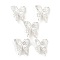 Alloy Beads, Butterfly, Silver, 22x21.5x8mm, Hole: 2.3mm