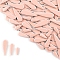 3 Styles Teardrop Shape Porcelain Mosaic Tiles, for DIY Mosaic Art Crafts, Picture Frames and More, Pink, 21~40x8~12x4mm, about 100g/set