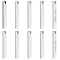 10Pcs 304 Stainless Steel Pendants, Rectangle/Bar, Stainless Steel Color, 40x5x5mm, Hole: 3~3.5mm