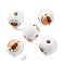 Fruit Theme Wood European Beads, Large Hole Beads, Strawberry, 15.5~16x14.5mm, Hole: 4mm