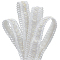20 Yards PU Imitation Leather Ribbon, White, 3/4 inch(19mm)