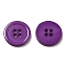 Resin Buttons, Dyed, Flat Round, Dark Orchid, 20x3mm, Hole: 2mm, 195pcs/bag