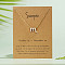 Alloy Constellation Pendant Necklaces, Golden, Scorpio, 16.14 inch(41cm)