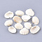 Spiral Shell Charms, Shell, Creamy White, 21~29.5x17.5~24x6~10.5mm, Hole: 1.2mm