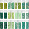 Glass Seed Beads, Round, Green, 2~2.5x1.5~2mm, Hole: 0.8~1mm, 12 colors, 10g/color