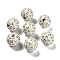 St. Patrick's Day Series Printed Schima Wood European Beads, Horseshoe, 15.5~16x15mm, Hole: 4mm