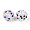 Easter Theme Round Resin Rhinestone Beads, for DIY Beadable Pens, Keychains and Jewelry Crafts, with Acrylic Beads Inside, Lilac, 19.5~20x18~19mm, Hole: 2.8mm