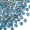 120Pcs Handmade Lampwork Beads, Star, Steel Blue, 9.5x10x3.5mm, Hole: 1mm