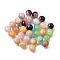 Resin Beads, Round, Two Tone, with Glitter Powder, Mixed Color, 10mm, Hole: 1.8~2mm