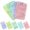 50Pcs 5 Colors Rectangle Plastic Yin-Yang Zip Lock Bags, Resealable Packaging Bags, Self Seal Bag, Mixed Color, 10x6x0.02cm, Unilateral Thickness: 2.5 Mil(0.065mm), 10pcs/color