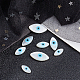 Superfindings perlas de concha de nácar de concha blanca natural SSHEL-FH0001-07-4