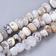 Chapelets de perles en agate blanche naturelle X-G-S364-032-1