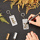 BENECREAT DIY Transparent Acrylic Keychain Clasps Making Kits DIY-BC0001-69-3
