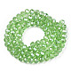 Chapelets de perles en verre électroplaqué EGLA-A034-T2mm-A15-3