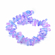 Chapelets de perles de cristal de quartz naturel électrolytique G-P368-06A-2