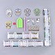 Kits d'autocollants de peinture de diamant de bricolage 5D pour la fabrication de porte-clés DIY-R076-007-2