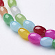Glass Beads Strands GLAA-D086-4x6mm-3