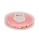 Floral Single-sided Printed Polyester Grosgrain Ribbons SRIB-A011-9mm-240874-1