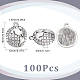 Sunnyclue 100 piezas encantos de tierra de aleación de zinc de estilo tibetano FIND-SC0006-31-2