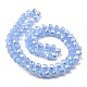 Brins de perles de verre à plaque de couleur ab EGLA-P051-02A-A03-2