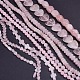Chapelets de perles en quartz rose naturel G-XCP0003-1