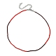 Facettierte Unterlegscheibe-Glasperlen-Halskette für Frauen NJEW-M208-02E-3