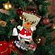 4枚布クリスマスソックスセット  クリスマスツリーの小さなペンダント  家族のホリデーシーズンの装飾用  混合図形  ミックスカラー  310x190mm sgJX066A-5