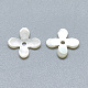 Natürlichen weißen Muschelperlen SSHEL-S260-056A-01-2
