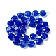 Natürlichen blauen Achat Perlen Stränge G-NH0004-002A-3