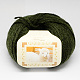 手編みの糸  アンデスアルパカ糸  柔らかいウール  アルパカと人工毛  ダークオリーブグリーン  3mm  約50グラム/ロール  80 m /ロール  10のロール/袋 YCOR-R004-009-1