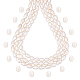 SuperZubehör 3 Stränge natürliche Süßwasserzuchtperlen ca. 126 Stück beige ovale Abstandsperlen Perle lose Kunst- und Handwerksperlen für die Schmuckherstellung PEAR-FH0001-02-1