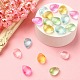 20Pcs 5 Colors Transparent Spray Painted Glass Beads GLAA-YW0001-91-5