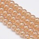 Electroplate Crystal Glass Round Beads Strands EGLA-F037-10mm-A01-2
