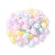 50pcs 5 couleurs perles acryliques transparentes TACR-CC0001-02-2