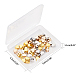 PandaHall 3 Color Heart Spacer Beads 60pcs Metal Heart Shaped Loose Bead for Jewelry Making Earring Bracelets Necklace DIY Craft(Gold KK-PH0035-89-8