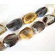Natural Botswana Agate Beads Strands G-P133-26-2