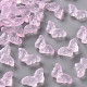 Transparent Spray Painted Glass Beads GLAA-S190-018F-01-1