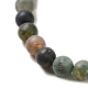 Chapelets de perles en agate indienne naturelle G-Q462-6mm-08-5