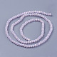 Electroplate Glass Bead Strands GLAA-F001-3x2mm-27L-2