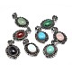 Natural & Synthetic Gemstone Gothic Pendants G-F228-18-FF-1
