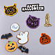 GLOBLELAND 2 Sets 9 Styles Retro Halloween Witch Cat Cutting Dies for DIY Scrapbooking Metal Pumpkin Spider Web Ghost Die Cuts Embossing Stencils Template for Paper Card Making Decoration Album DIY-WH0309-1185-2