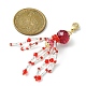 Décorations de pendentif en perles de verre de poulpe HJEW-MZ00030-5