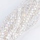 Chapelets de perles en verre électroplaqué EGLA-F121-AB-A02-1
