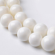Coquille naturelle brins de perles rondes BSHE-O016-C-03-1